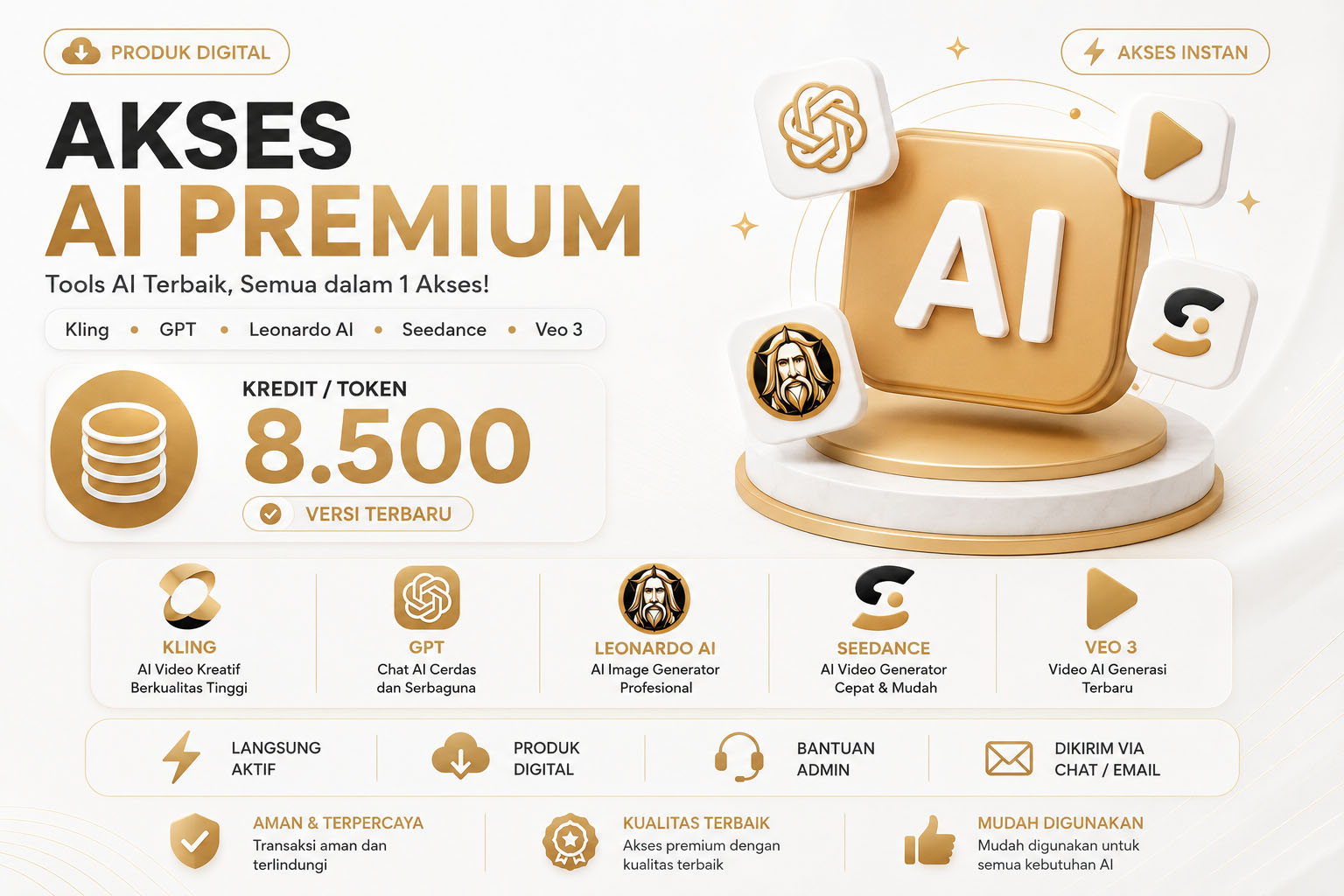 Bundling Google Pro 1,5 Tahun + Leonardo AI Essential + Video Photoshop Top Secret — gambar 2